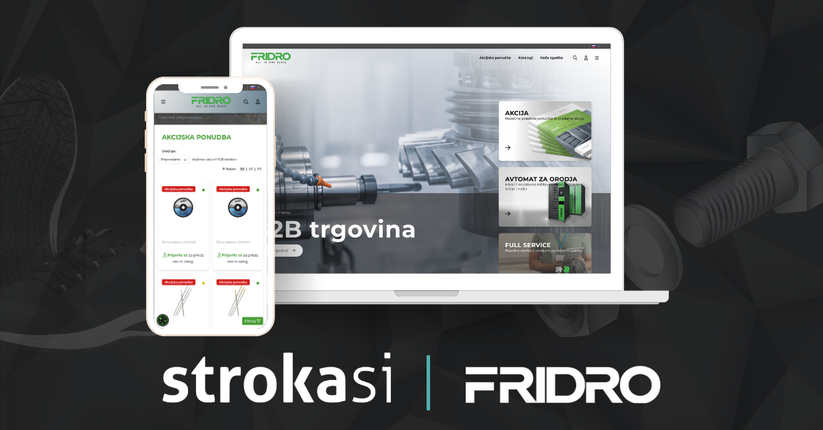 Prenovljeni B2B portal Fridro, ki že navdušuje uporabnike