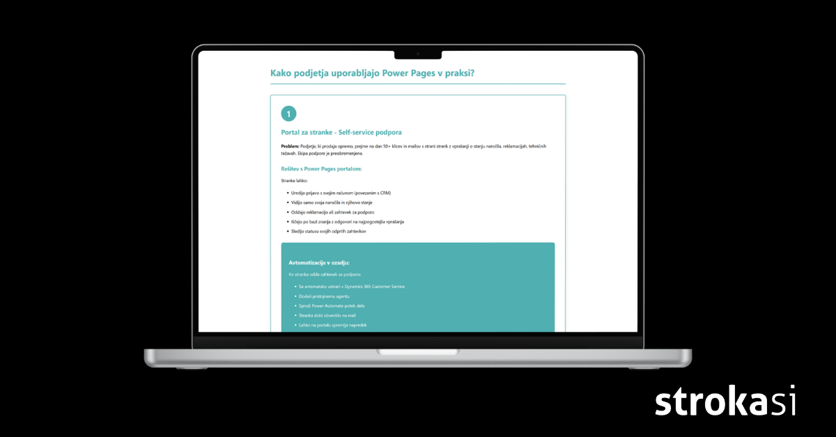 Priročnik: Uporaba Microsoft Power Pages